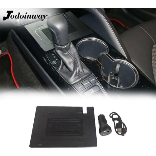 Wireless phone charger for Toyota Camry 2018 2019 power adapter charging board qc 3.0 dual usb ports for iphone 11 charge panel