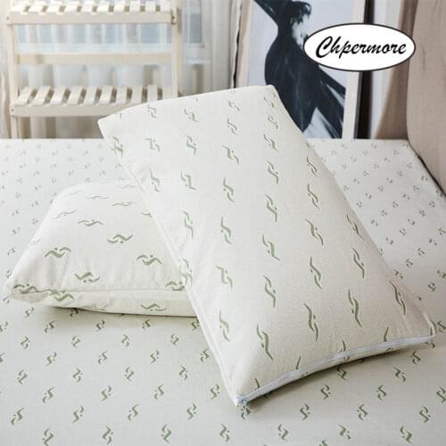 Chpermore High quality Bamboo fiber Pillow filling 100% Mulberry Silk Orthopedic Neck Pillows With cotton cover Sleeping Health