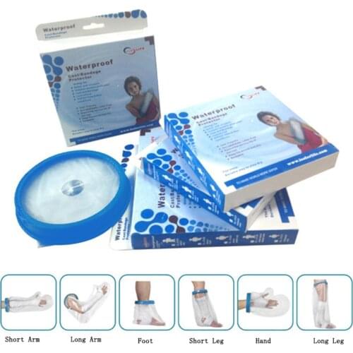 Child Adult Leg Foot Arm Hand Waterproof Cast Cover Body Wound Fracture Bandage Protector Shower Bathing Watertight Seal Ring