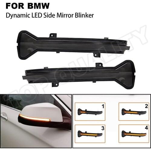 For BMW 5 6 7Series G30 G31 G32 GT G11 G12 F90 M5 2 Pieces Dynamic LED Turn Signal Light Side Wing Mirror Indicator Lamps