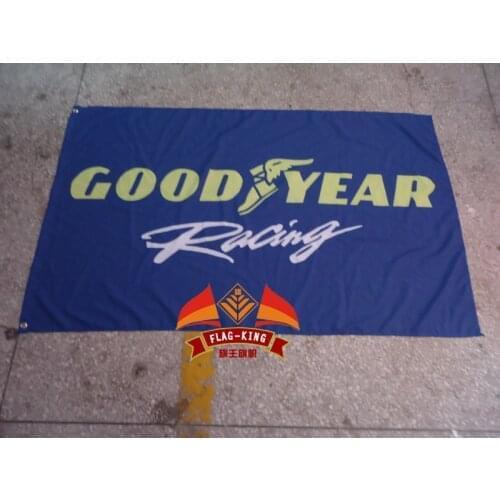 Good year racing team flag,good year racing banner,90*150CM polyster flagking brand flag