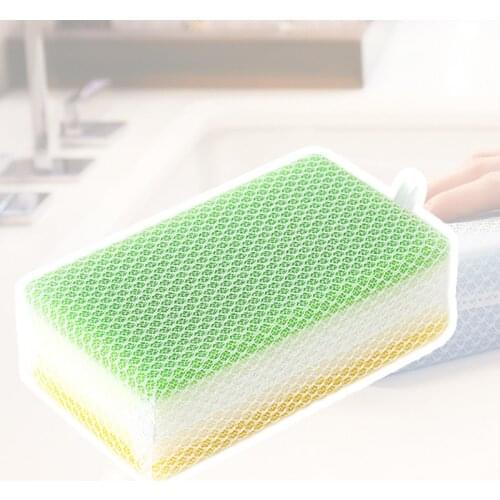New Mesh Bathtub Cleaning Sponge Large Size Kitchen Dish Washing Items Household Products Tools Useful Things For Convenience