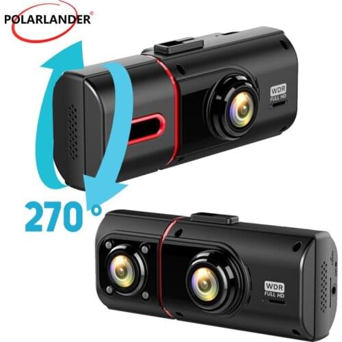 Driving Recorder Magnet Bracket 1.58in Screen 270 Degree Rotation 1280*720P with GPS KG350 Dual Recording TF Card or Micro SD