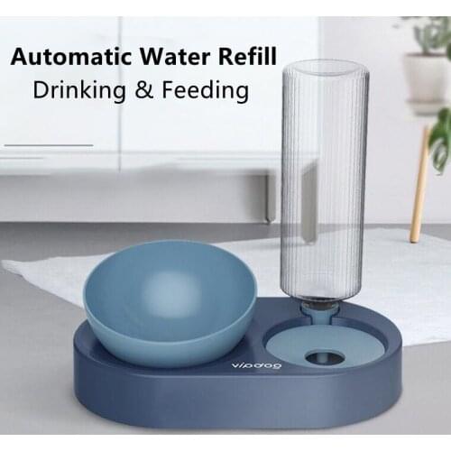 Pet bowl Double Cat Bowl Dog Bowl With Raised Stand Pet Supplies Cat Water Bowl For Cat Food Bowls For Dog Feeder Pet Products