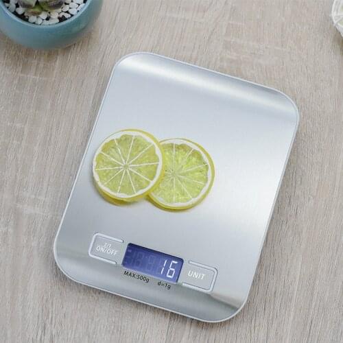 Small Electronic Scale High Precision Food Gram Household Stainless Steel Baking Kitchen Weighing 5kg/1g 10kg/1g