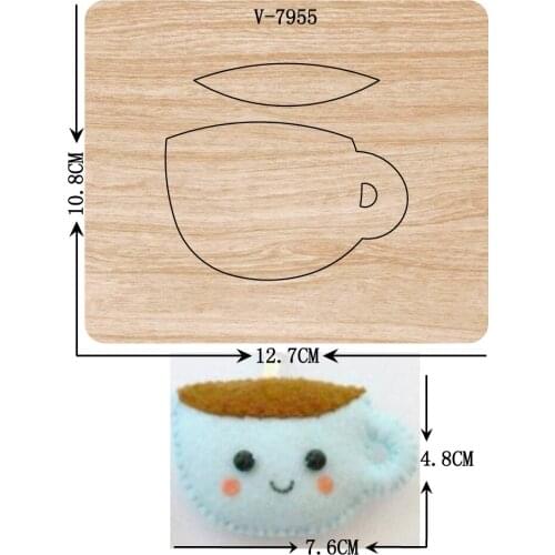 New cup wooden dies cutting dies for scrapbooking Multiple sizes V-7955