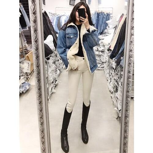 2020 new spring and autumn Fashion casual cotton brand stretch jeans clothing for short young girls female