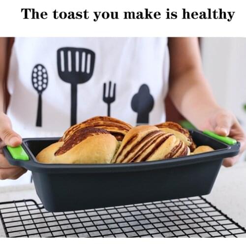 Silicone bread mold cake non stick baking pan oven soap mold bread mousse toast plate cake form baking plate kitchen tools 3