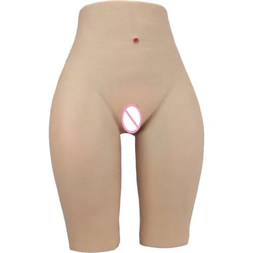 Silicone Realistic Vagina Panties Pussy Pants Transgender Sexy Fake Vagina for Shemale Crossdresser Enhancer Hip Up pechincha 18