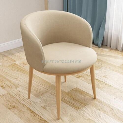 Modern Simple Nordic Computer Desk Chair Net Red Makeup Chair Family Balcony Light Luxury Dressing Stool Back Dining Chair