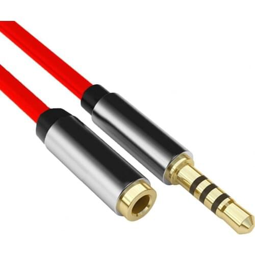 100cm/200cm/300cm Extension Cable Practical High Fidelity TPE 3.5mm Male to Female Audio Extension Cord for Phones