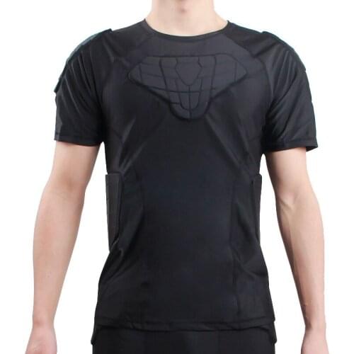 Outdoor Sports Safety Protection Thicken Gear Soccer Goalkeeper Jerseys Football Short Sleeve Collision Avoidance Protector Xxl