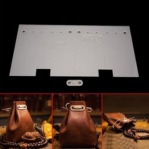 1 Set Acrylic Clear Template Handcrafting Home Supplies DIY Craft Leather Bag Pattern 40*160*60mm