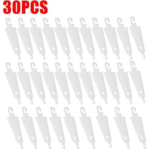 30pcs Stainless Steel Hook Needle Threader Help for Hand Sew Ribbon Embroidery Cross Stitching Sewing Guide Device Threader Tool
