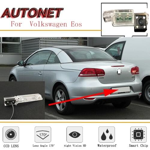 AUTONET Rear View Camera For VW Volkswagen Eos 2006~2015 CCD Night Vision/License Plate camera backup camera Reverse Camera