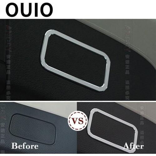 Car Rear Tunk Electronic Button Light Frame Stickers For Mercedes Benz W205 E GLK CLS ML GL GLC CLA GLE GLS C Class Accessories