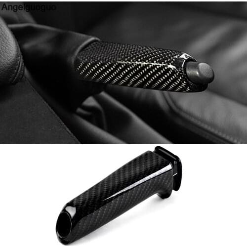 Carbon Fiber Car Handbrake parking Hand Brake Cover Trim for BMW 1 3 5 Series F20 E46 E90 E92 E60 E39 E36 F30 F34 F35 F10 F18