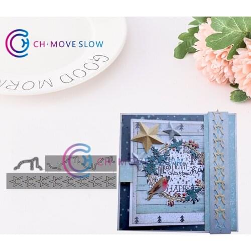 CH Rand ster + Kerstklokken Metal Cutting Dies For Scrapbooking DIY Cards Album Decoration Embossing Hands-on DIY Album Dies