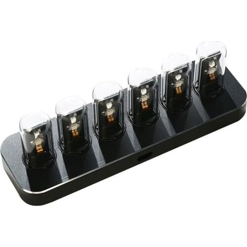 IPS Nixie Tube Digital Clock Mobile APP Control Photo Display Creative Retro Desktop Decoration Gift,Best Boyfriend Gift