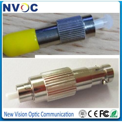 FC/UPC To ST/UPC Male to Female Fiber Optical Hybrid Adapter,FC Male to ST Female Single Mode Simplex Fiber Flange Coupler