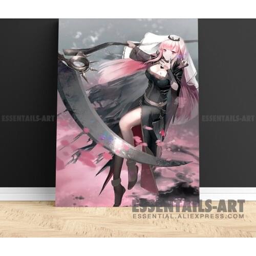 Mori Calliope Hololive Canvas Wall Art Painting Decor Pictures Bedroom Study studio print Living kid Room Home Decoration Prints