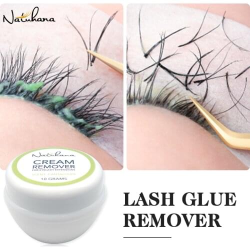 NATUHANA 5g/10g/15g Fast Cleaning Eyelash Extension Glue Remover Non Irritating Flase Lash Grafting Adhesive Gel Removing Cream