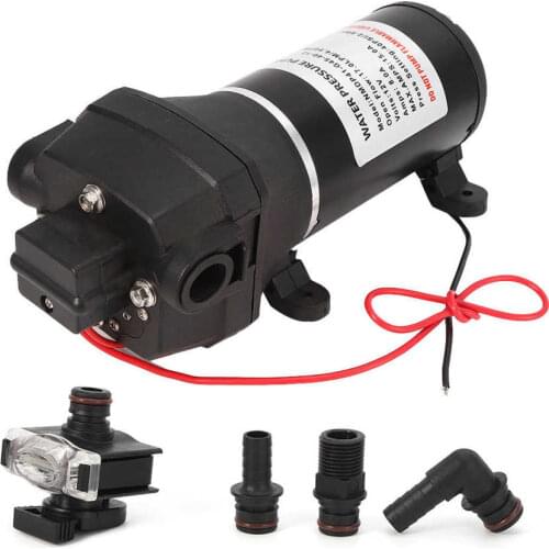 Marine Diaphragm Pump Electric Water Pump High Pressure Priming 4.5GPM 40PSI RV Ship 12V Boat Accessories
