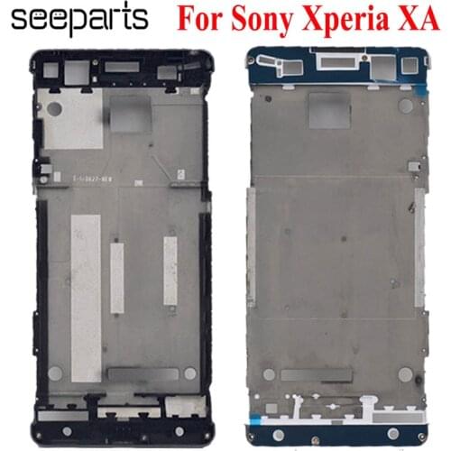 New Full Middle Front Frame Bezel Housing For Sony Xperia XA F3111 F3112 F3115 Front Frame For Sony XA Middel frame Repair Parts