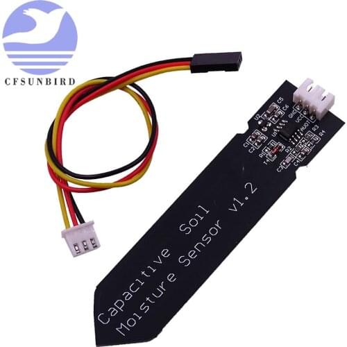 NEW ! Capacitive soil moisture sensor not easy to corrode wide voltage wire for arduino