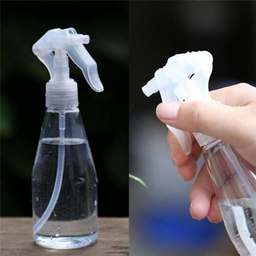 New 200 ml Plastic Cleaning Hand Trigger Spray Bottle Empty Garden Water Clear