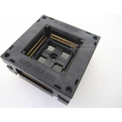 Opentop 100%New&Original YAMAICHI LQFP176 QFP176 IC201-1764-033 IC Burning seat Adapter testing seat Test Socket test bench