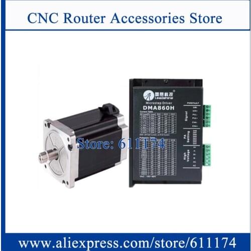 Original Leadshine 2 phase 3.5N.m stepper Motor NEMA34 4wire 86CM35 + DMA860H Driver