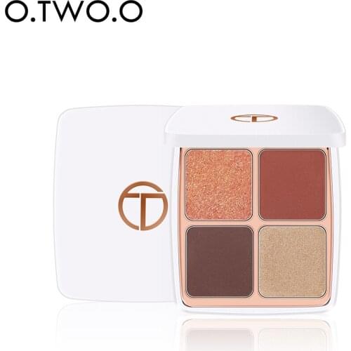 O.TWO.O 4 Colors Matte Shimmer Eyeshadow Palette Long Lasting Pigmented Eye Shadow Makeup Pallete Cosmetic Kit Official Product