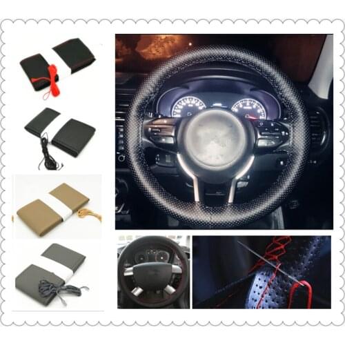 Car steering wheel cover / diameter 36cm 38cm 40cm for BMW M8 M550i M550d M4 M3 M240i M140i 530i 128i