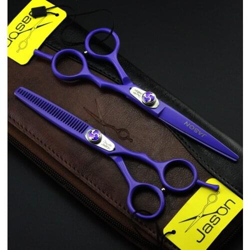 327# 6'' Brand Jason TOP GRADE Hairdressing Scissors JP 440C Professional Barbers Cutting Scissors Thinning Shears Hair Scissors
