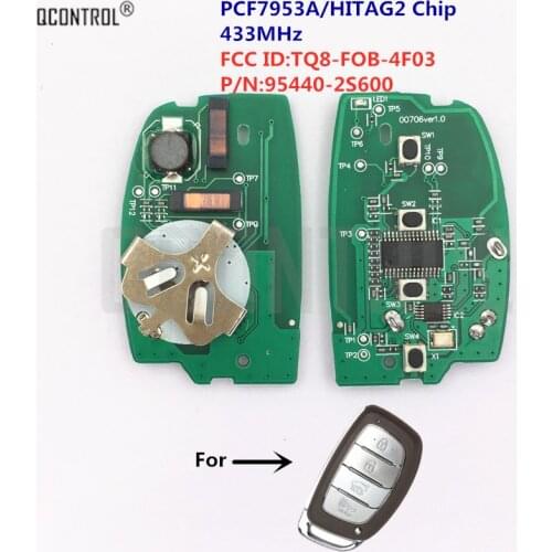 QCONTROL Car Remote Control Smart Key Electronic Circuit Board For Hyundai IX35 TUCSON P/N: 95440-2S600 7953A Chip