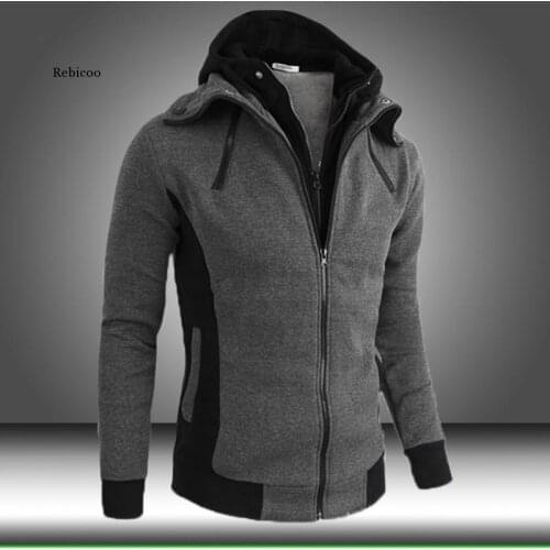 Rebicoo Men's Zip Hoodies
