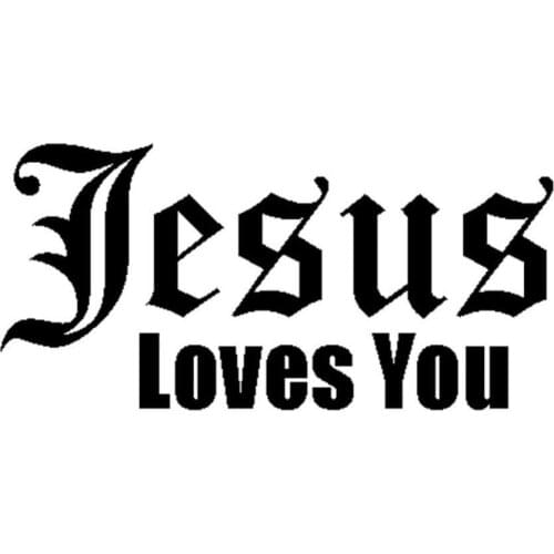 Jesus Love You Letters Reflective Car Vehicle Body Window Decals Sticker Decor наклейки на авто автомобильные товары Accessories