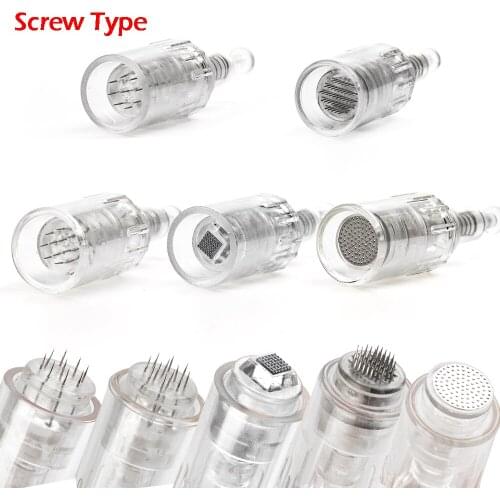 100pcs Screw Cartridge for Micro Needling Pen 9/12/36/42/nano Microneedling Dr Pen Derma Pen Needles replacement Screw Needle