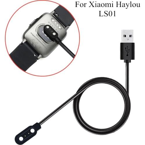 USB Charging Cable For Xiaomi Haylou LS01 Watch Charger Magnetic Cord Dock Charger For Haylou LS01 Smart Accessories