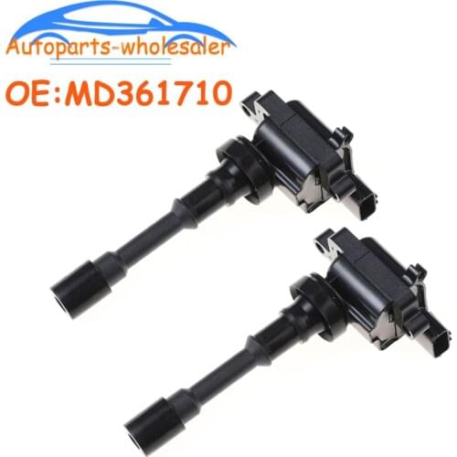 2 PCS Ignition Coil MD361710 099700-048 099700048 For Mitsubishi Space Star Lancer 1.6L Mirage V 1.3 4Cyl 1.3L 1.6L 1.8L 2.0L