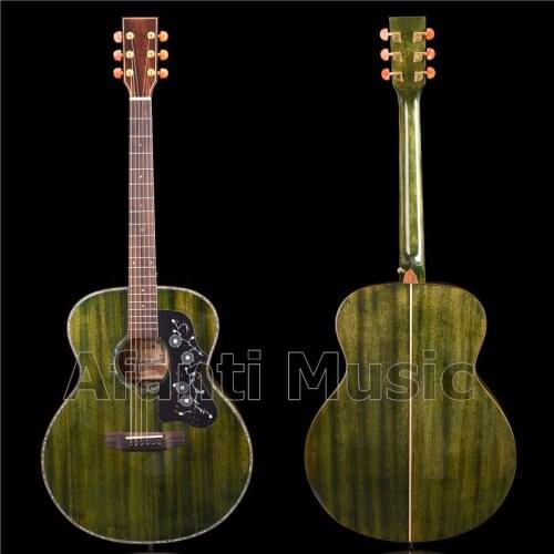42 Inch Solid Spruce Top Green Color Acoustic Guitar of Afanti Music (AF-1036)