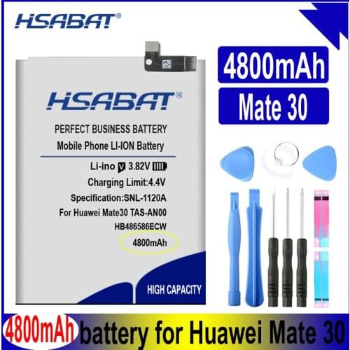 HSABAT HB486586ECW 4800mAh Battery for Huawei Mate30 Mate 30 TAS-AN00 Nova6 Nova6 SE V30 Batteries