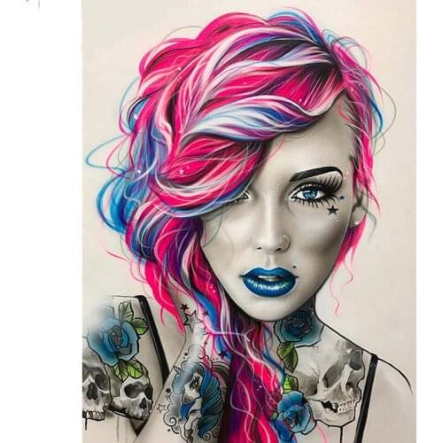 New Arrival 5D DIY Full Drill Square/Round Diamond Painting Woman Diamond Mosaic Cross Stitch Portrait Home Decoration Sale