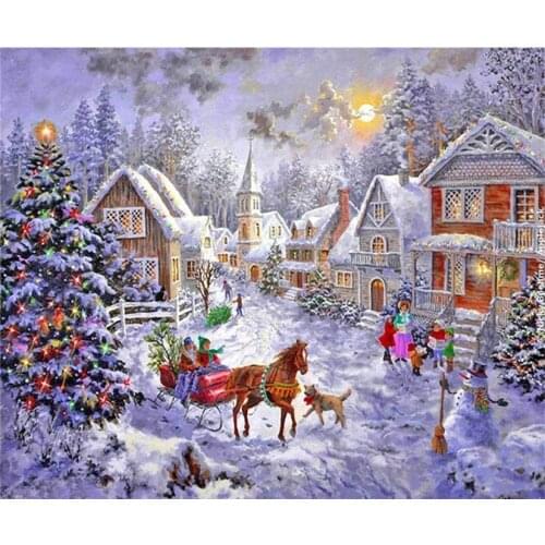 SHANSHIYOUPIN 5D DIY diamond embroidery Christmas snowman diamond painting Cross Stitch full drill Rhinestone mosaic home decor
