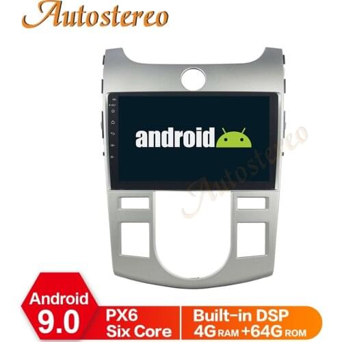 Android 9 4GB Car GPS Navigation For KIA CERATO/FORTE 2008-2012 Car Multimedia Player Tape Recorder PX6 Head Unit No DVD Player