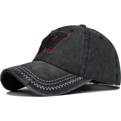 6 Color Washed Denim Snapback Caps Autumn Cotton Letter W New Men Women Baseball Cap Sunblock Beisbol Casquette The New 2021