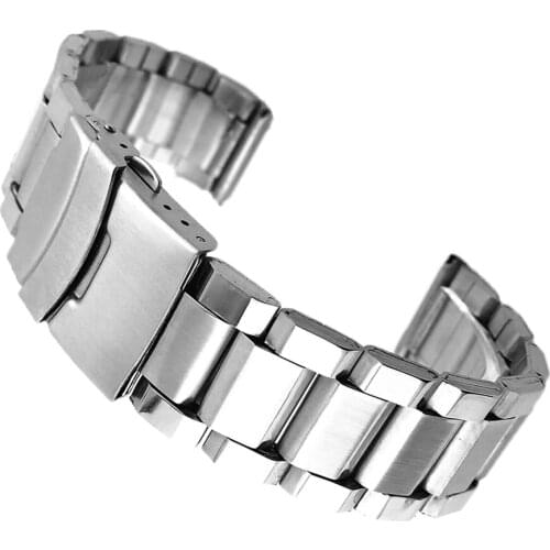 20/22MM 24MM for Samsung Galaxy Watch 42mm 46mm/Active 40mm Band Stainless Steel Wristband Bracelet for Gear S3/S2 Classic Strap