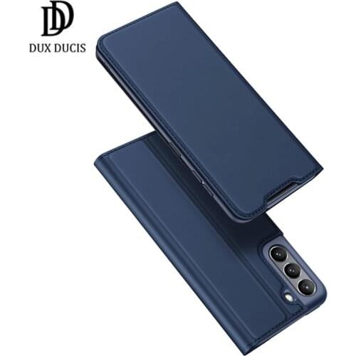 For Samsung Galaxy S21 FE Case Dux Ducis Magnetic Leather Soft Tpu Flip Wallet Stand Cover with Card Slots For Samsung S21 FE