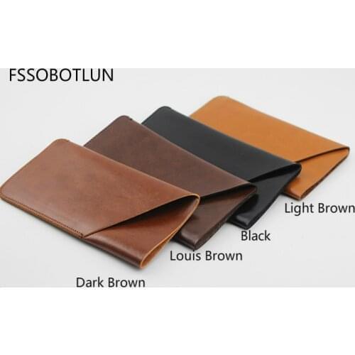 FSSOBOTLUN,For Apple iPhone 11 pro max 6.5" Sleeve Phone Case For Apple iPhone 11 Handmade Pouch Bag For iPhone 8 7 6 Plus 5s se